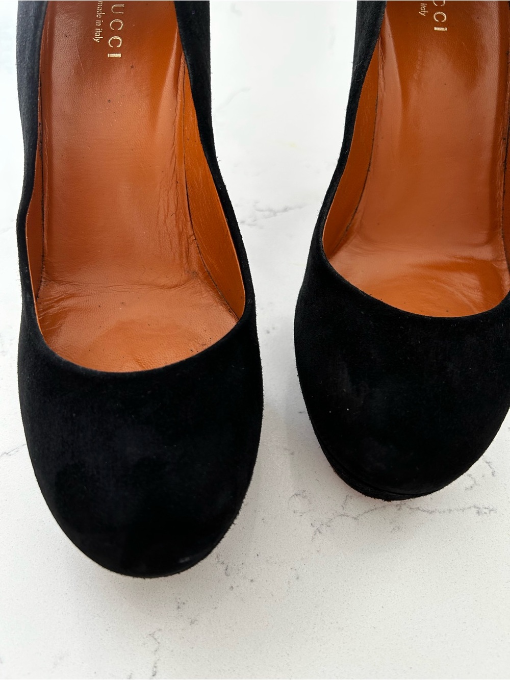 Gucci heels/pumps black suede size 38 - Picture 5 of 16